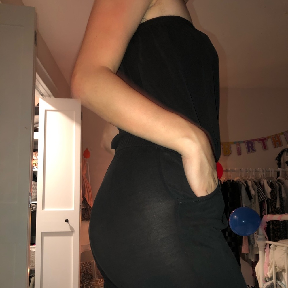 Strapless pant suit
